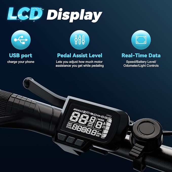 DriftGod Folding Electric Bike for Adults β 1000W Motor, 20"x3" Fat Tire, 48V Removable Battery, All-Terrain E-Bike with 7-Speed, Front Suspension β Powerful Foldable Ebike for Commuter