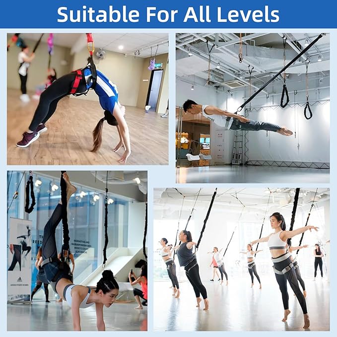 PRIOR FITNESS Bungee Fitness Equipment Set Casual Latex Cord Resistance Bands Dance Rope Exercise at Home Gym Suspension Trainer Professional Training Equipment-GravixFit