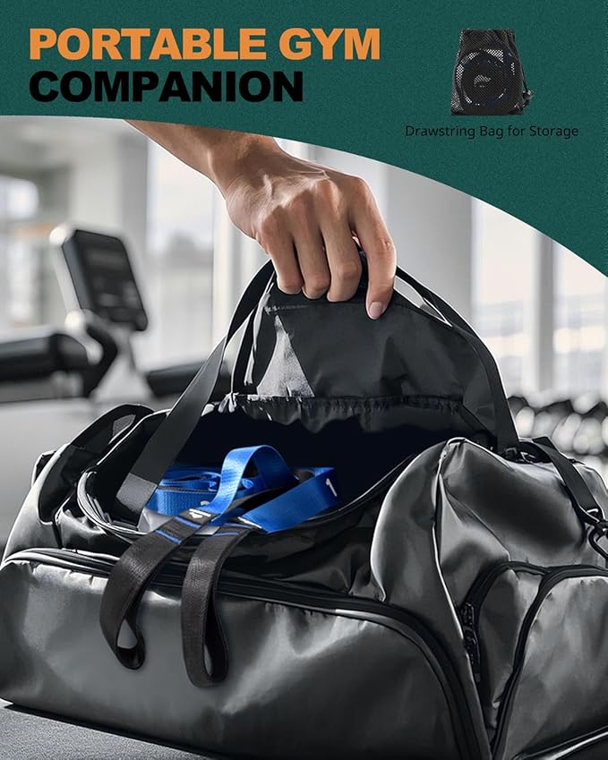 Trideer Stretching Strap for Physical Therapy, Non-Elastic Yoga Straps for Stretching with 10 Loops, Durable Nylon Stretch Bands for Exercise, Pilates, Gymnastics, Leg Stretcher with Guidance and Drawstring Bag-GravixFit