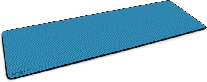 MICRODRY Deluxe Fitness Exercise Yoga Mat for Home & Gym, Extra Thick for High Impact Training, Multi Layered Skid Resistant Surface, Odor Neutralizing with Carrying Strap-GravixFit