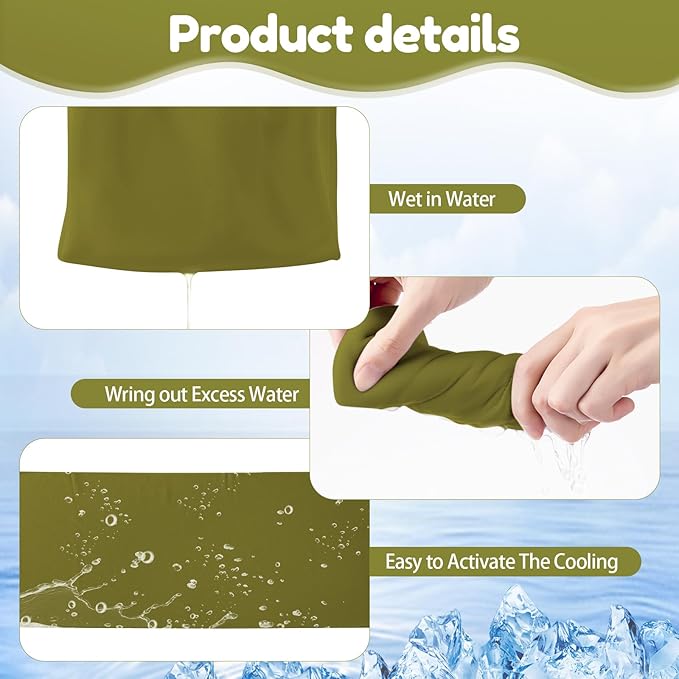Honoson Cooling Towel Bulk - Neck & Face Cool Chilly Towels Microfiber Breathable Sport Sweat Rag for Gym, Yoga, Travel, Camping, Running, Outdoor-GravixFit