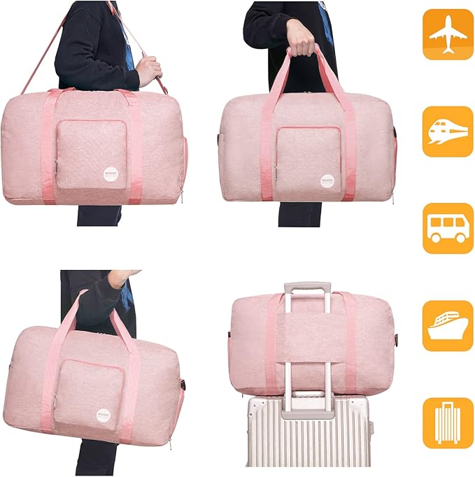 WANDF Foldable Travel Duffel Bag 60-120L Duffle Carry on for Women and Men-GravixFit
