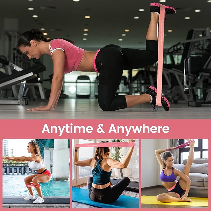 Resistance Bands for Working Out Exercise Loop Bands Workout Bands Set for Men Women Body Stretching, Crossfit Training, Home Workout, Physical Therapy, Booty Legs, Set of 5-GravixFit