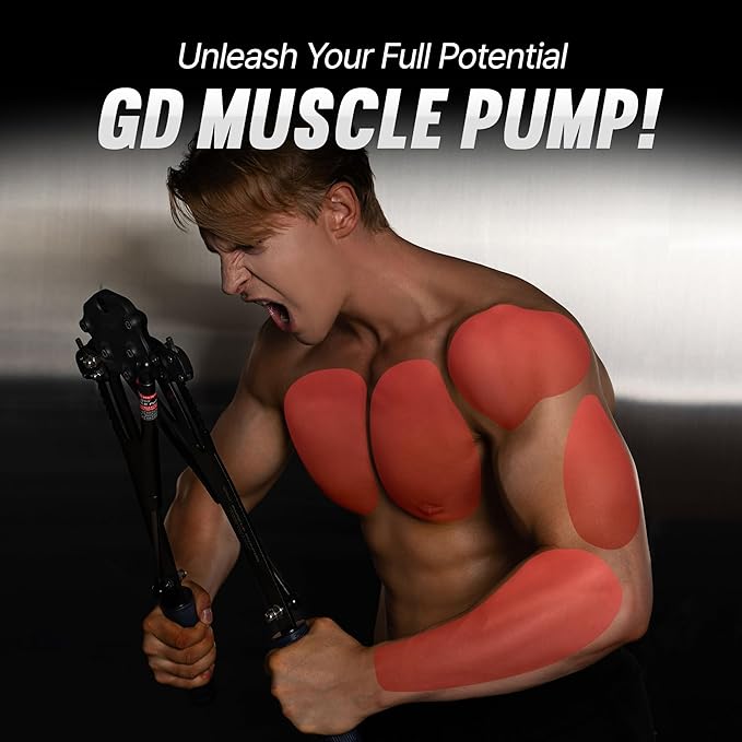 (New) GD Muscle Pump Chest Expander Upper Body Strengthener, Chest Workout for Men, Workout Equipment Shoulder Muscle Training Fitness Equipment, Arm Exerciser-GravixFit