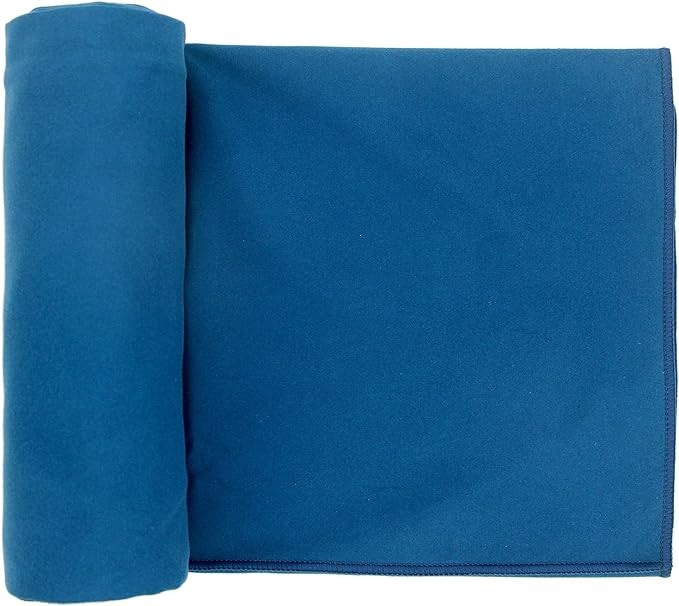 Eunzel Hot Yoga Towel Non Slip Yoga Mat Towel Non-Slip Sweat Absorbent Microfiber Towel for Hot Yoga, Pilates and Workout 72" x 26.5", Navy-GravixFit