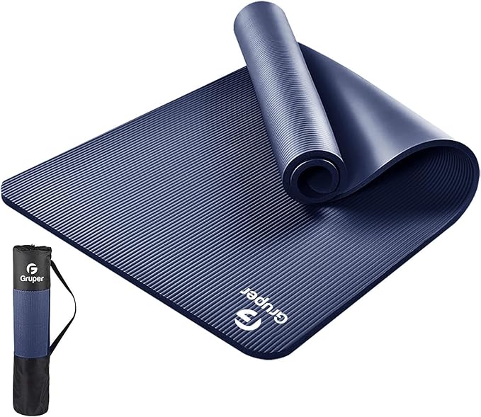 Thick Yoga Mat Non Slip, Large Size 72" L x 32" W x 0.6" TH, Premium Exercise & Fitness Mat with Carrying Strap and Bag, Workout Mats for Home-GravixFit