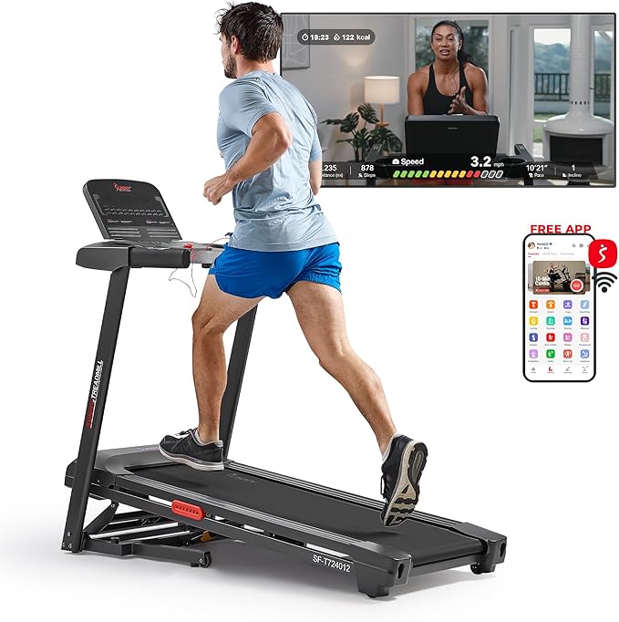 Sunny Health & Fitness Smart Wi-Fi Treadmills-GravixFit
