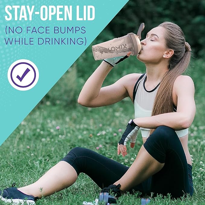 '-6 PACK- 28 oz Protein Shaker Bottle for Protein Mixes - 6x Wire Whisk | Leak Proof Shaker Cups for Protein Shakes | Protein Shaker Bottle Pack | Protein Shake Cup (Pastel Power Series)-GravixFit