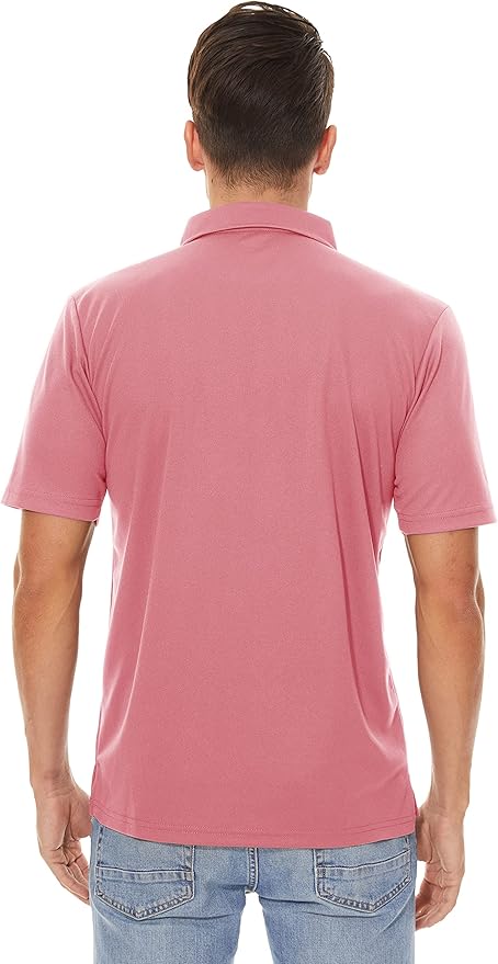 MAGCOMSEN Men's Polo Shirts 3 Buttons Casual Work T Shirts Quick Dry Short Sleeve Golf Shirt Pique Jersey Outdoor Performance-GravixFit