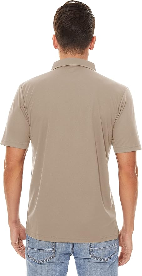 MAGCOMSEN Men's Polo Shirts 3 Buttons Casual Work T Shirts Quick Dry Short Sleeve Golf Shirt Pique Jersey Outdoor Performance-GravixFit