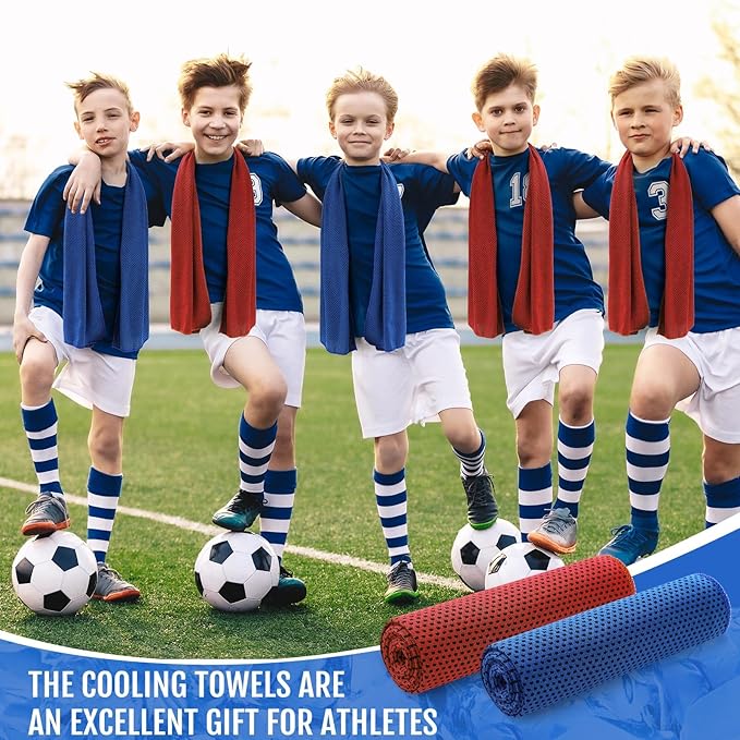 Hosuly 30 Pack Cooling Towels, 40"x12" Ice Breathable Soft Chilly Sweat Rag Microfiber Workout Rags for Gym Cooling Towels for Neck and Face for Yoga Golf Sport Running-GravixFit