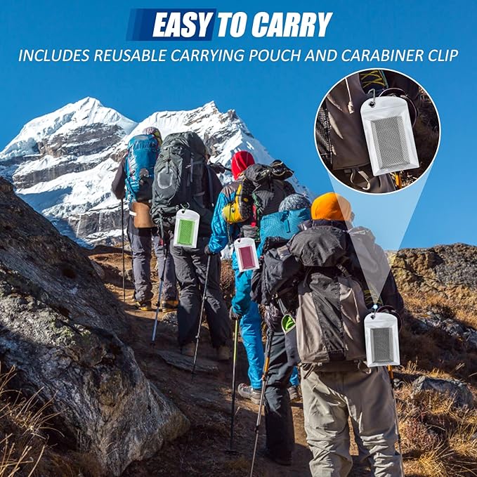 Biange Cooling Towel (Pack of 20, 40"x12") with Pouches for Sports, Workout, Fitness, Gym, Yoga, Golf, Pilates, Travel, Camping & More-GravixFit