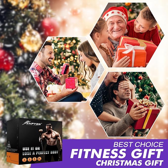 HPYGN Resistance Bands, Exercise Bands with Handles, Fitness Bands, Workout Bands with Door Anchor and Ankle Straps, for Heavy Resistance Training, Physical Therapy, Shape Body, Yoga, Home Workout Set-GravixFit