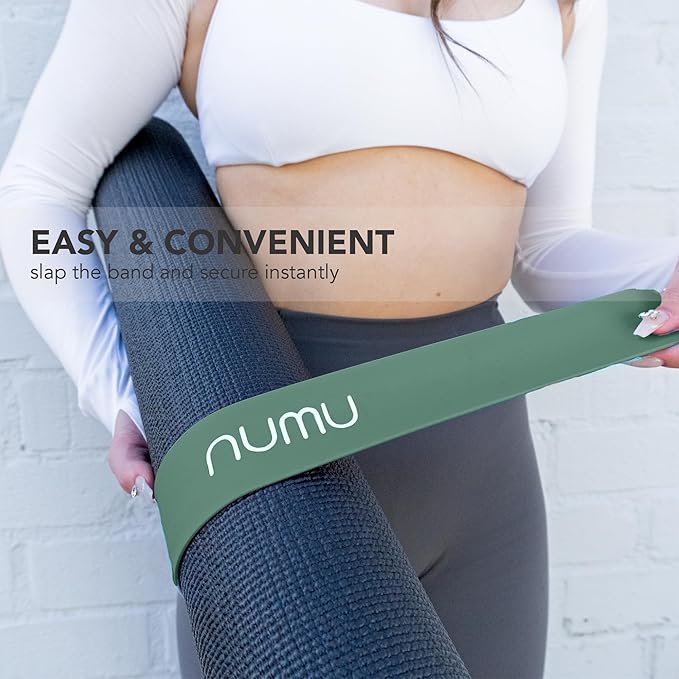 Numu Yoga Mat Strap Slap Band - Easy Snap On to Keep Exercise Mat Tightly Rolled and Secured for Yoga Mat Storage and Travel-GravixFit
