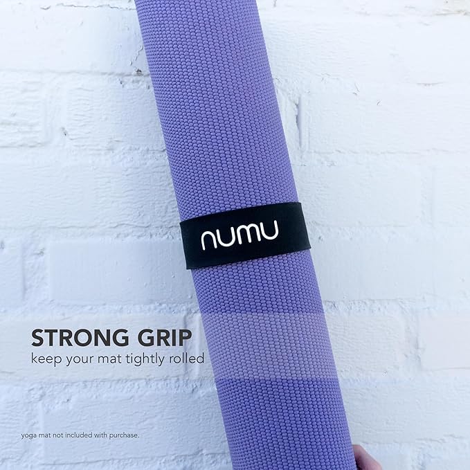 Numu Yoga Mat Strap Slap Band - Easy Snap On to Keep Exercise Mat Tightly Rolled and Secured for Yoga Mat Storage and Travel-GravixFit