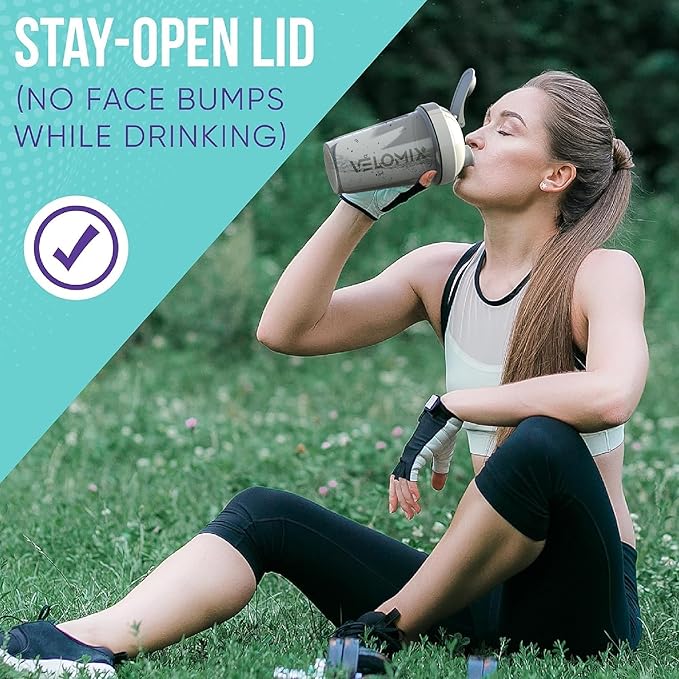 '-2 Pack- 20 oz Protein Shaker Bottles for Protein Mixes - 2x Wire Whisk | Leak Proof Shaker Cups for Protein Shakes and Pre Workout | Protein Shaker Bottle Pack-GravixFit