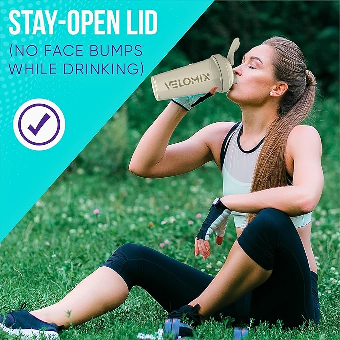 '-6 PACK- 28 oz Protein Shaker Bottle for Protein Mixes - 6x Wire Whisk | Leak Proof Shaker Cups for Protein Shakes | Protein Shaker Bottle Pack | Protein Shake Cup (Earth Tones Collection)-GravixFit