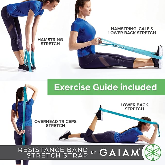 Gaiam Restore Resistance Band Stretching-GravixFit