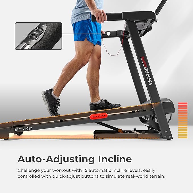 Sunny Health & Fitness Smart Wi-Fi Treadmills-GravixFit