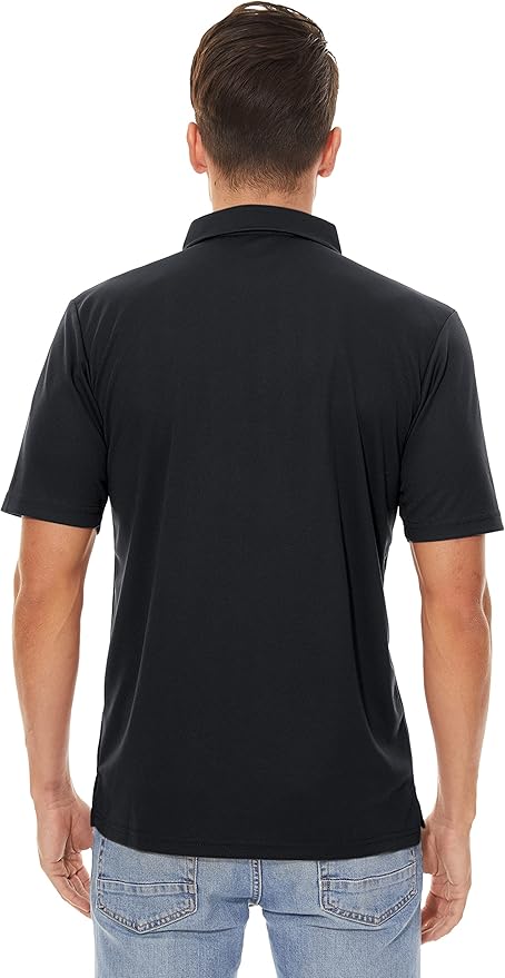 MAGCOMSEN Men's Polo Shirts 3 Buttons Casual Work T Shirts Quick Dry Short Sleeve Golf Shirt Pique Jersey Outdoor Performance-GravixFit