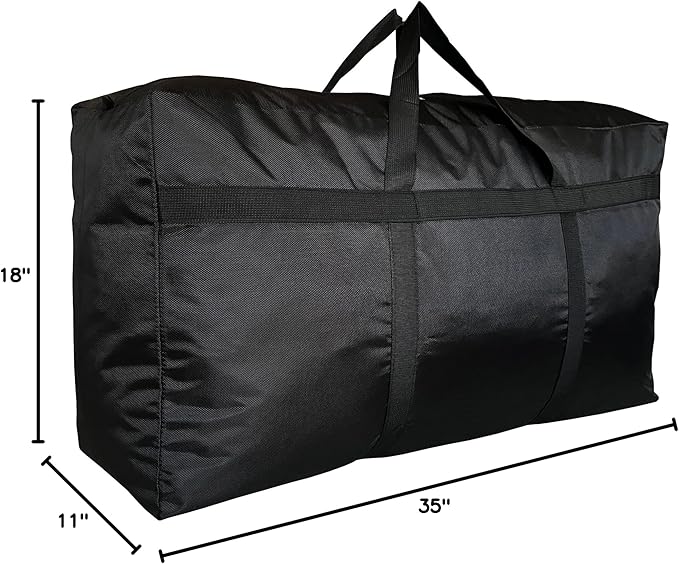 Extra Large Storage Duffle Bag with Zippers and Handles, Big Foldable Duffle Bag for Travel-GravixFit