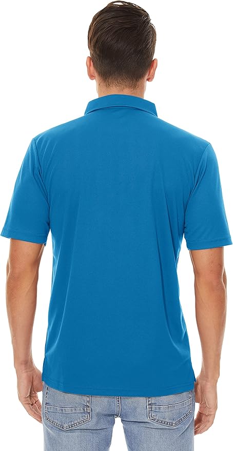 MAGCOMSEN Men's Polo Shirts 3 Buttons Casual Work T Shirts Quick Dry Short Sleeve Golf Shirt Pique Jersey Outdoor Performance-GravixFit