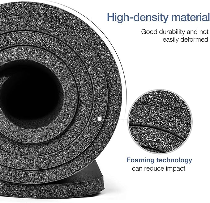 Thick Yoga Mat Non Slip, Large Size 72" L x 32" W x 0.6" TH, Premium Exercise & Fitness Mat with Carrying Strap and Bag, Workout Mats for Home-GravixFit