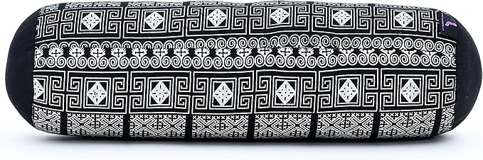Leewadee Small Yoga Bolster – Shape-Retaining Cervical Neck Roll, Tube Pillow for Comfortable Reading, Kapok Filling, 22 x 6 x 6 inches-GravixFit