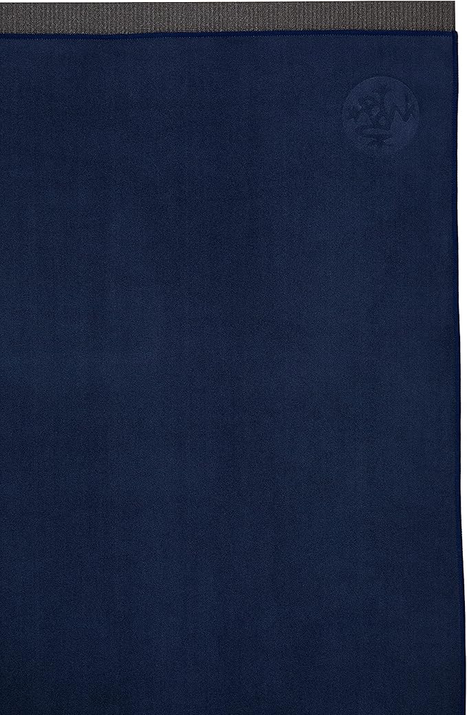 Manduka Yogitoes Yoga Towel – Rubber Grip Dots Non-Slip Bottom, Quick Dry Fitness Towel for Hot Yoga, Pilates, Exercise-GravixFit