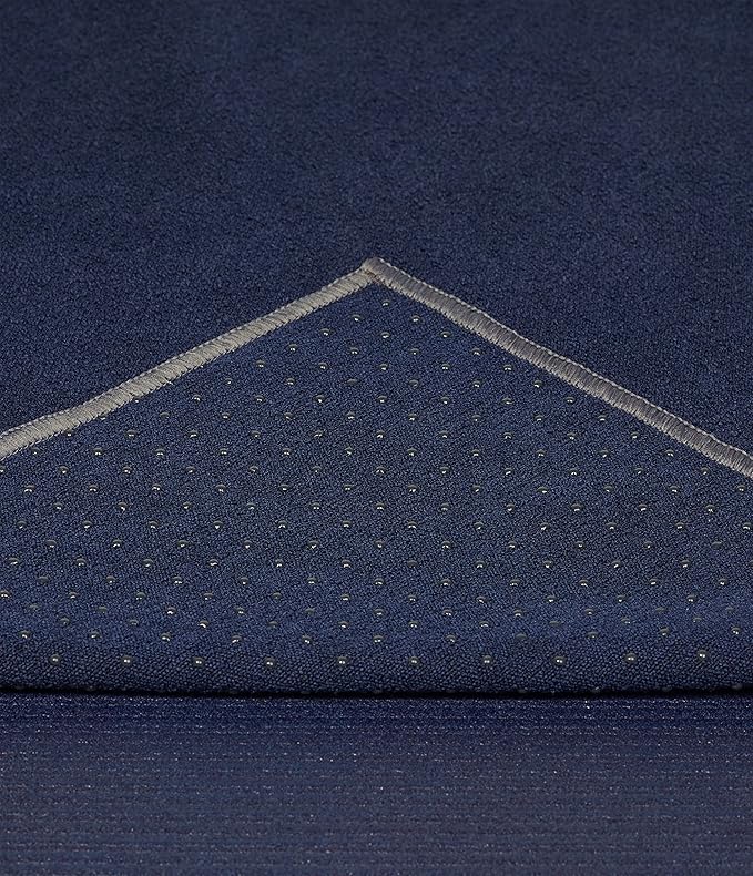 Manduka Yogitoes Yoga Towel – Rubber Grip Dots Non-Slip Bottom, Quick Dry Fitness Towel for Hot Yoga, Pilates, Exercise-GravixFit