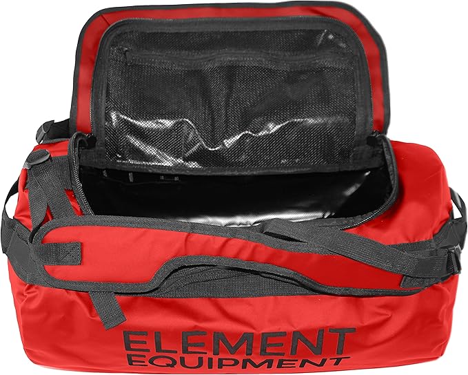 Element Equipment Trailhead Duffel Bag Shoulder Straps Waterproof Red Large-GravixFit
