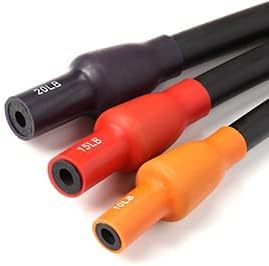 RitFit Single Resistance Exercise Band with Comfortable Handles - Ideal for Physical Therapy, Strength Training, Muscle Toning - Door Anchor and Starter Guide Included-GravixFit