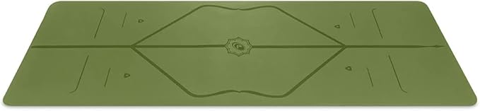 Liforme Original Yoga Mat – Free Yoga Bag Included - Patented Alignment System, Warrior-like Grip, Non-slip, Eco-friendly, sweat-resistant, long, wide, 4.2mm thick mat for comfort-GravixFit