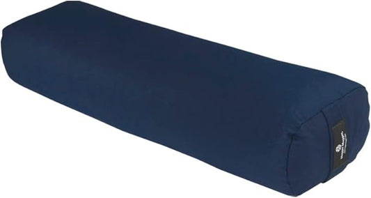 Hugger Mugger Junior Yoga Bolster - Narrower Profile, Very Firm, Great for Smaller Yogis, Heart-Opening poses or Under the Knees, Handmade in USA-GravixFit