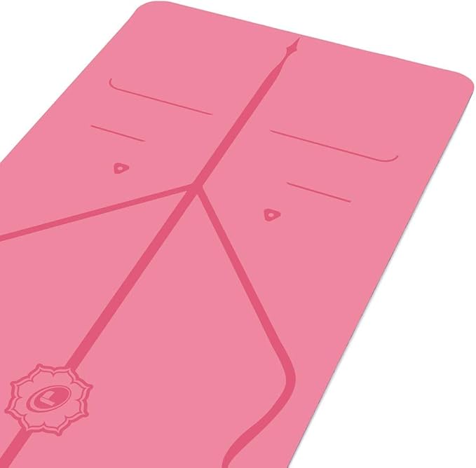 Liforme Original Yoga Mat – Free Yoga Bag Included - Patented Alignment System, Warrior-like Grip, Non-slip, Eco-friendly, sweat-resistant, long, wide, 4.2mm thick mat for comfort-GravixFit