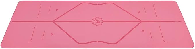 Liforme Original Yoga Mat – Free Yoga Bag Included - Patented Alignment System, Warrior-like Grip, Non-slip, Eco-friendly, sweat-resistant, long, wide, 4.2mm thick mat for comfort-GravixFit