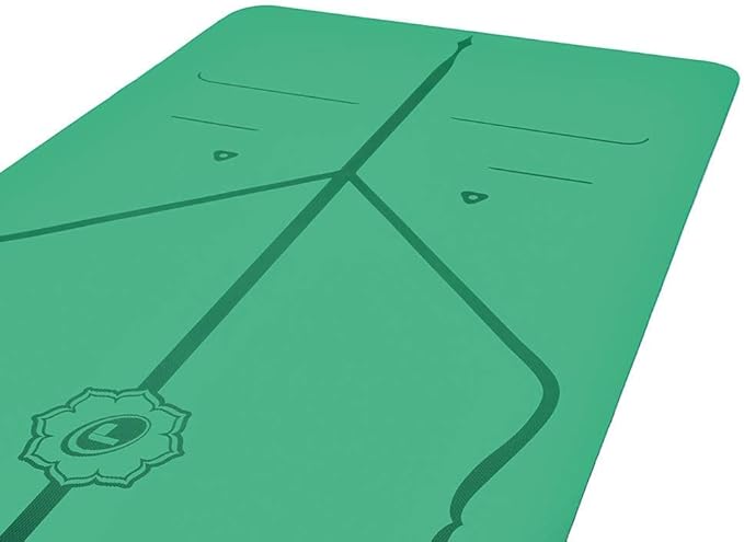 Liforme Original Yoga Mat – Free Yoga Bag Included - Patented Alignment System, Warrior-like Grip, Non-slip, Eco-friendly, sweat-resistant, long, wide, 4.2mm thick mat for comfort-GravixFit