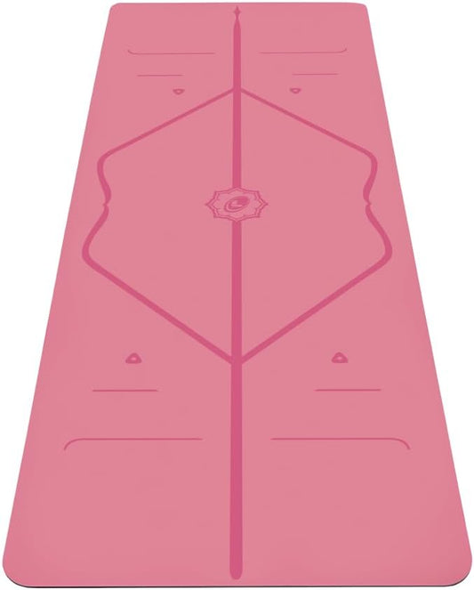 Liforme Original Yoga Mat – Free Yoga Bag Included - Patented Alignment System, Warrior-like Grip, Non-slip, Eco-friendly, sweat-resistant, long, wide, 4.2mm thick mat for comfort-GravixFit