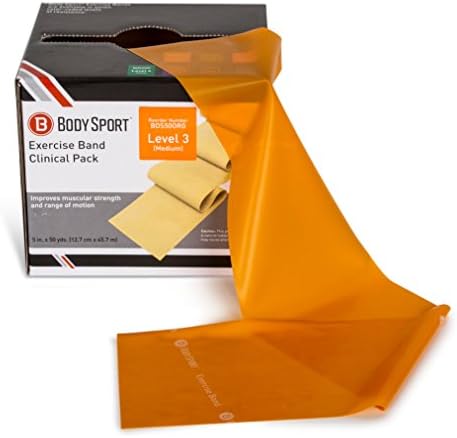 Body Sport Exercise Bands - Resistance Bands in 50 yard Rolls for Fitness, Stretching, or Physical Therapy-GravixFit