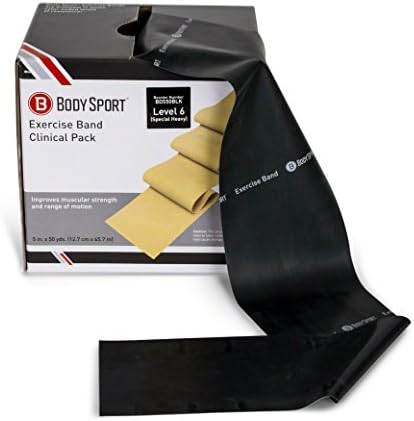 Body Sport Exercise Bands - Resistance Bands in 50 yard Rolls for Fitness, Stretching, or Physical Therapy-GravixFit
