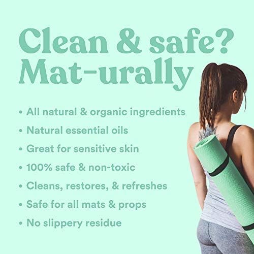 ASUTRA Yoga Mat Cleaner Spray (Uplifting Eucalyptus), 4 fl oz - No Slippery Residue, Organic Essential Oils, Deep-Cleansing for Fitness Gear & Gym Equipment, Microfiber Towel Included-GravixFit