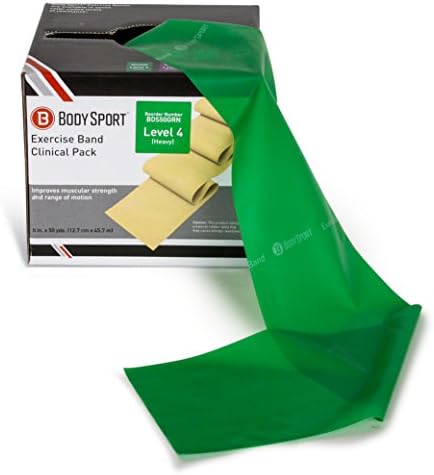 Body Sport Exercise Bands - Resistance Bands in 50 yard Rolls for Fitness, Stretching, or Physical Therapy-GravixFit