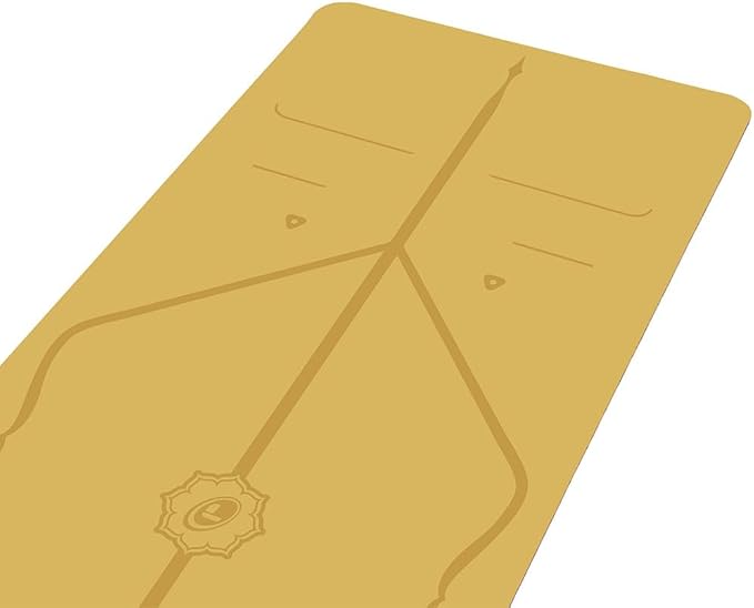 Liforme Original Yoga Mat – Free Yoga Bag Included - Patented Alignment System, Warrior-like Grip, Non-slip, Eco-friendly, sweat-resistant, long, wide, 4.2mm thick mat for comfort-GravixFit