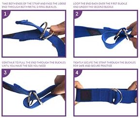 Clever Yoga - 8 ft Yoga Strap for Exercise & Physical Therapy, Leg Stretching Strap Yoga Accessories & Stretching Equipment, Leg Stretcher for Women & Men, Home Workout Essentials-GravixFit