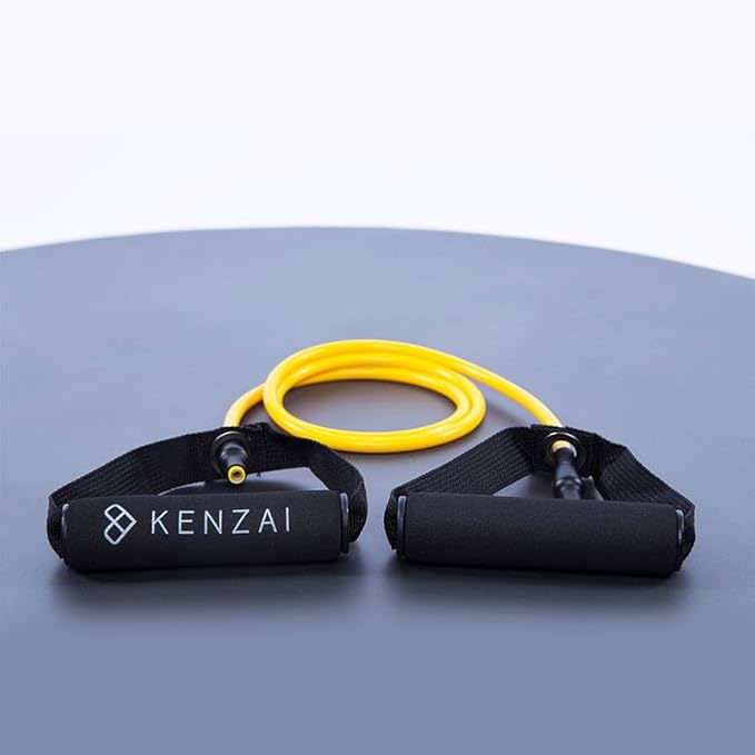 Kenzai Resistance Bands Exercise Set with Handles, Multi-Color Fitness Tubes, Strength Training Equipment for Home Workouts-GravixFit
