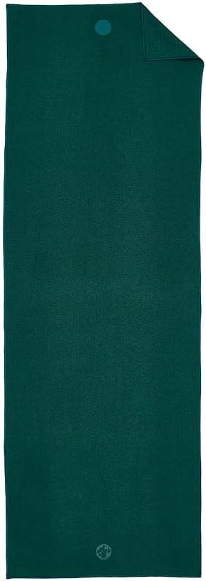 Manduka Yogitoes Yoga Towel – Rubber Grip Dots Non-Slip Bottom, Quick Dry Fitness Towel for Hot Yoga, Pilates, Exercise-GravixFit