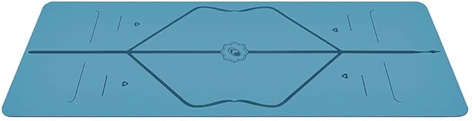 Liforme Original Yoga Mat – Free Yoga Bag Included - Patented Alignment System, Warrior-like Grip, Non-slip, Eco-friendly, sweat-resistant, long, wide, 4.2mm thick mat for comfort-GravixFit