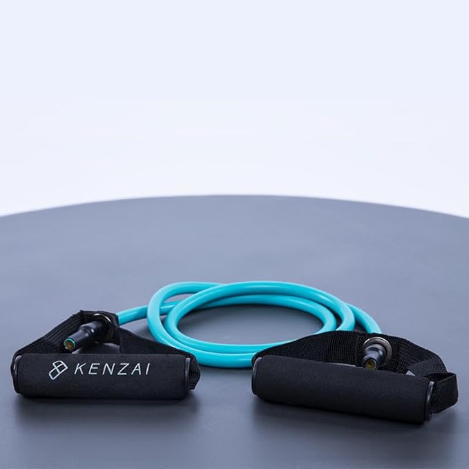 Kenzai Resistance Bands Exercise Set with Handles, Multi-Color Fitness Tubes, Strength Training Equipment for Home Workouts-GravixFit