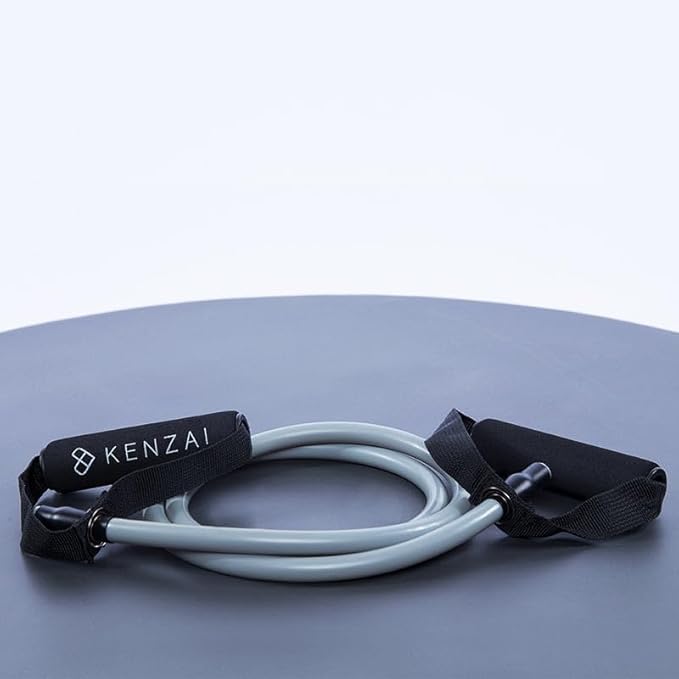 Kenzai Resistance Bands Exercise Set with Handles, Multi-Color Fitness Tubes, Strength Training Equipment for Home Workouts-GravixFit