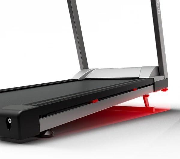 DeerRun Treadmills for Home with Incline and Handles, 3.5 HP Foldable Treadmill 350 LBS Weight Capacity for Small Spaces, Folding Running Machine with Smart APP-GravixFit